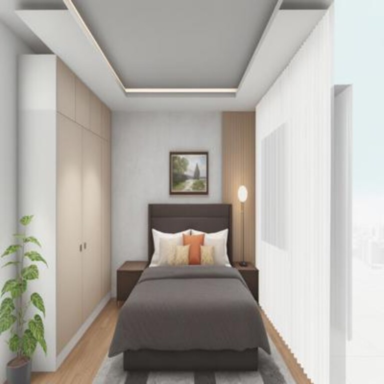Bedroom with Soft Wardrobe Finish and Cove Lighting