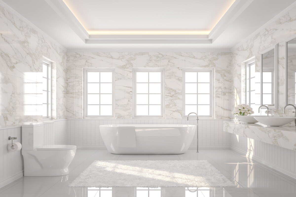 Traditional White Bathroom Design Traditional White Bathroom Design