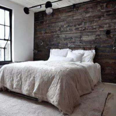 Cosy Industrial Master Bedroom Design