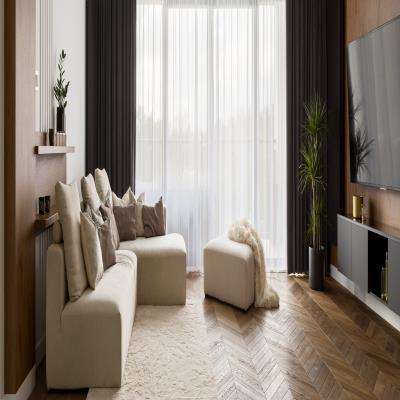 Bohemian Beige Sofa for Living Room