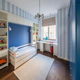 Stripped Kids Room Bed Design