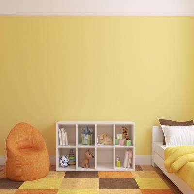 Yellow and Orange Kids Room Design