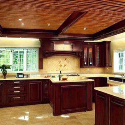 Wood False Ceiling Design for Kitchen