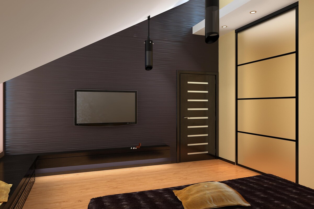 Modern Laminate TV Unit Design In Black Colour Modern Laminate TV Unit Design In Black Colour