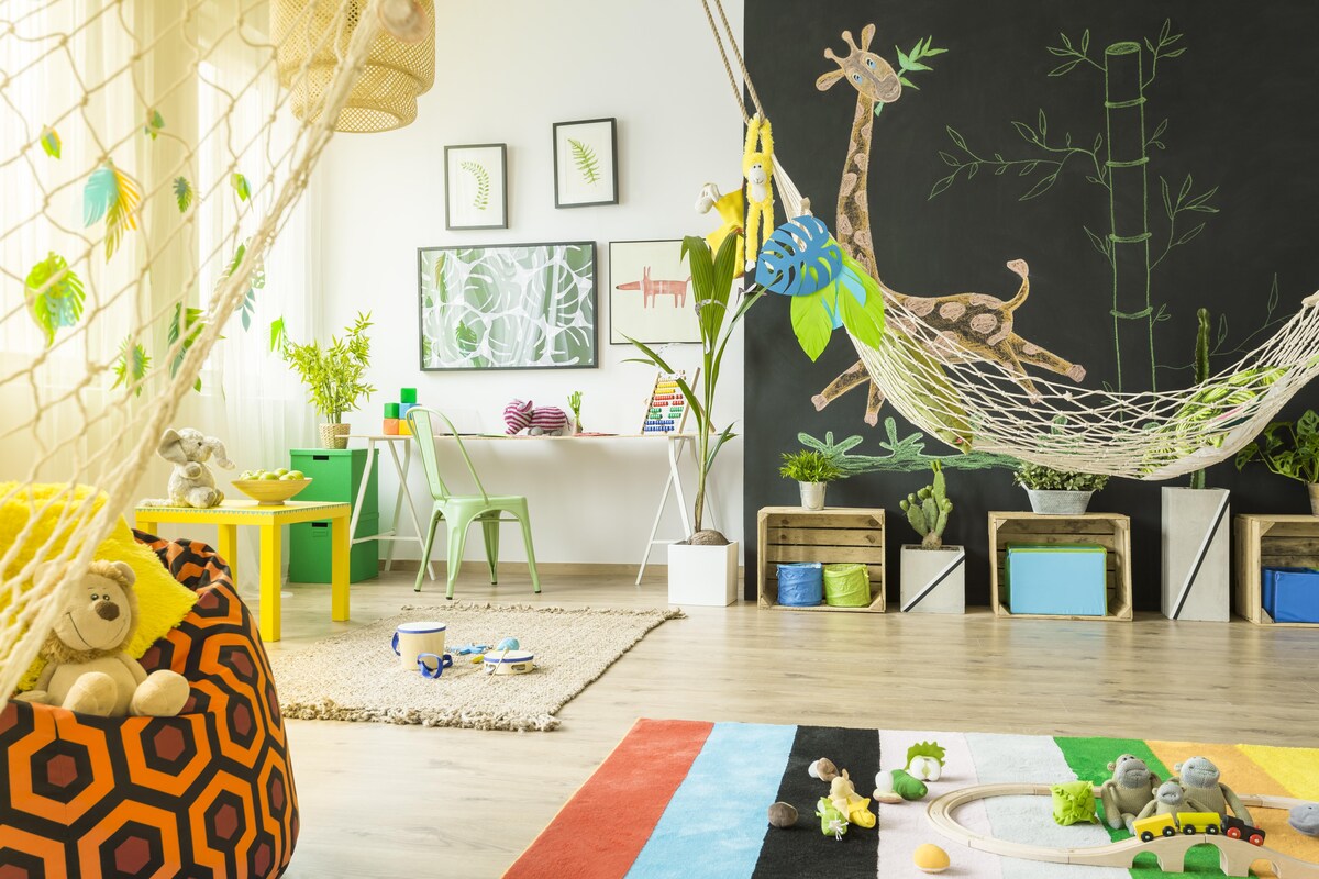 Jungle themed Kids Room Jungle themed Kids Room