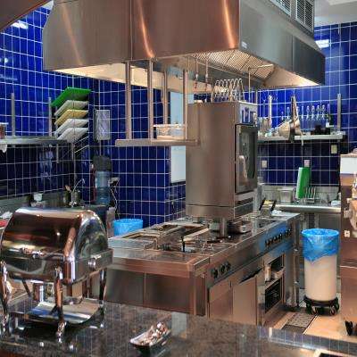 Bright Commercial Kitchen Tiles