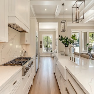 Porcelain Semi-Glossy White Parallel Kitchen Tile Design