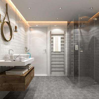 Traditional Grey Bathroom Design