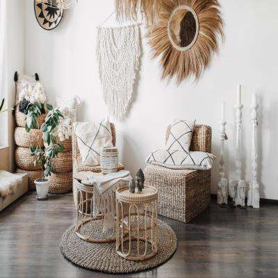 Coastal Style Wicker Living Room Furniture