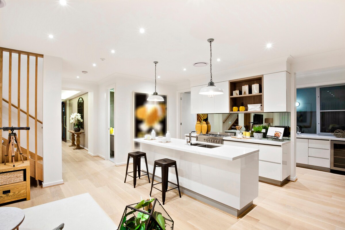 Contemporary White Modular Kitchen Contemporary White Modular Kitchen
