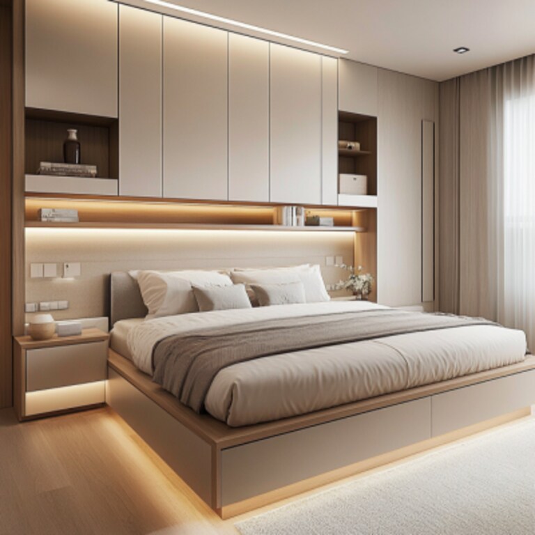 Modern Master Bedroom Designs with Furniture and Storage