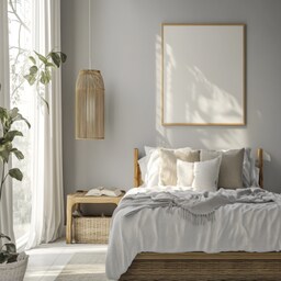 Contemporary Grey Wall Paint Design With Trims
