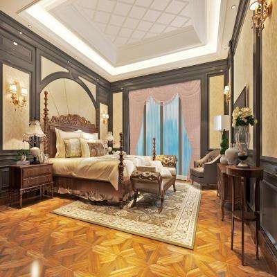 Master Bedroom Design with Wood Furniture