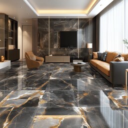 Modern Marble Floor Tiles Design In A Soothing Cream Colour