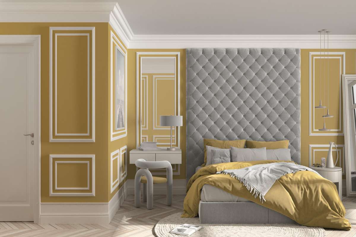 Exclusive Yellow Master Bedroom