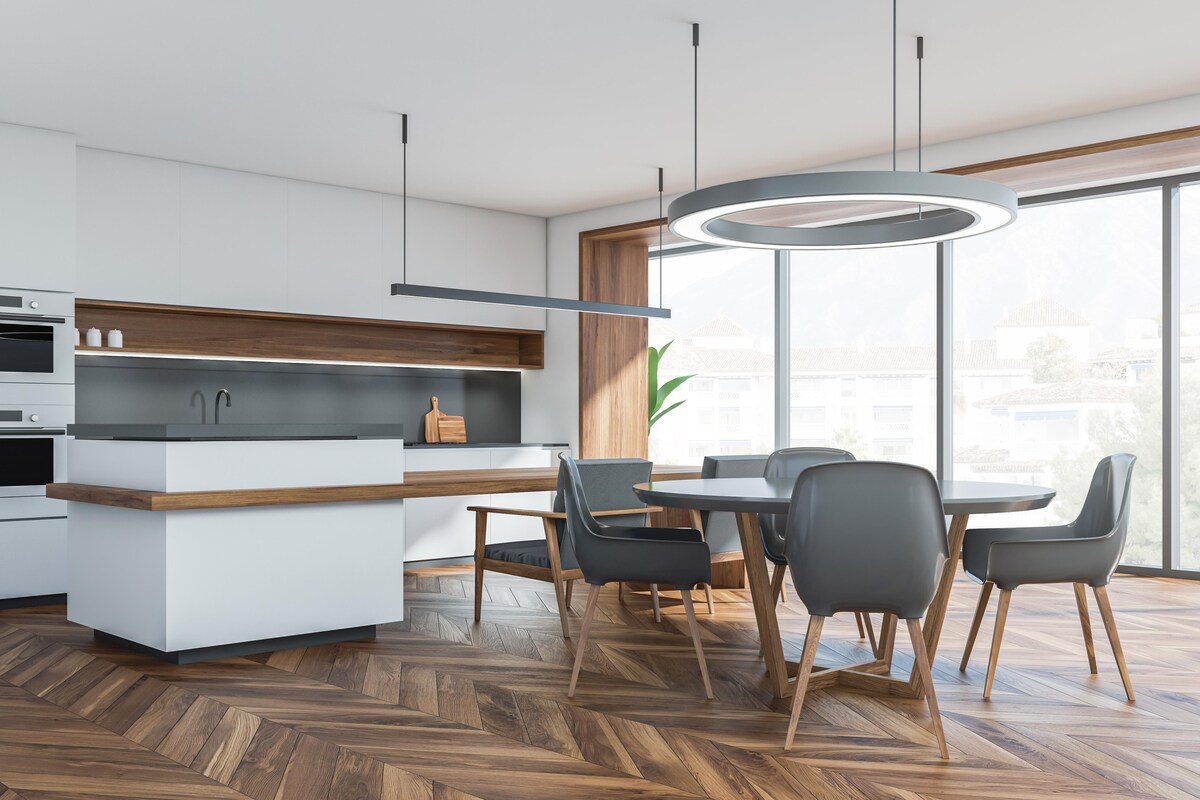 Modular Kitchen Design with Breakfast Counter Modular Kitchen Design with Breakfast Counter