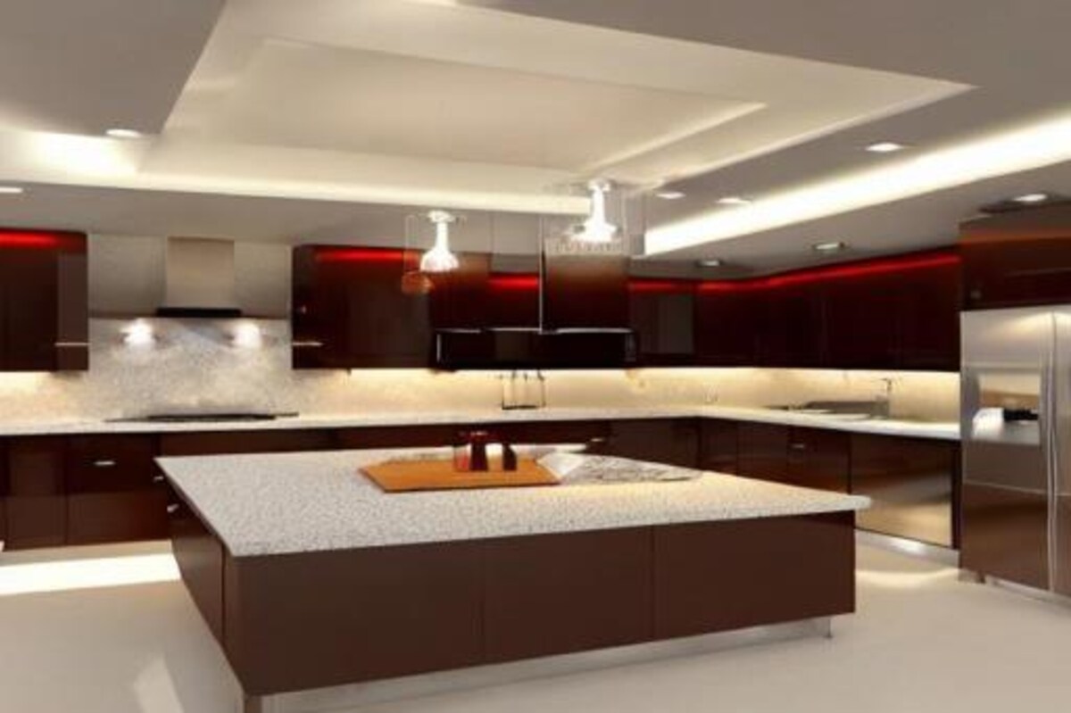 Parallel Kitchen False Ceiling Design