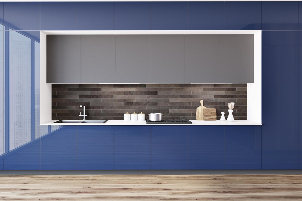 Acrylic Modular Kitchen with Chic Interiors Acrylic Modular Kitchen with Chic Interiors