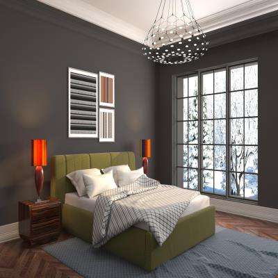 Contemporary 12x15 Master Bedroom