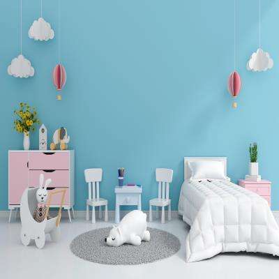 Pink and Blue Kids Room Design