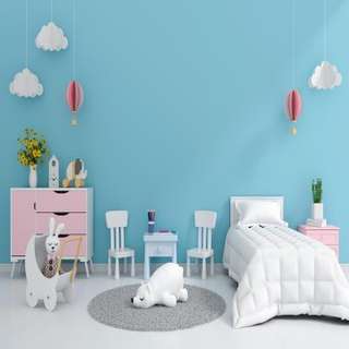 Pink and Blue Kids Room Design