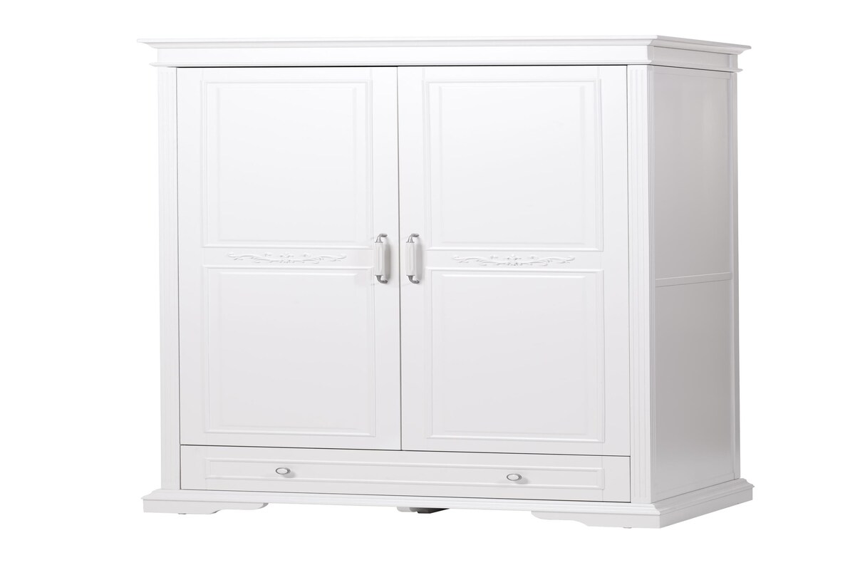 Traditional Single White Wardrobe