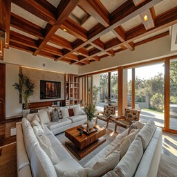 Modern Gypsum False Ceiling Design With Spotlights