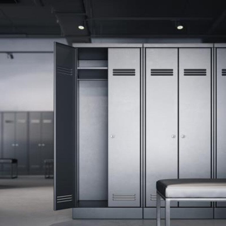 Sleek-Style Steel Wardrobe