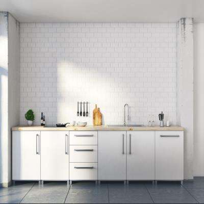 White Modular Kitchen Design