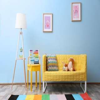 Blue and Yellow Kids Room Design