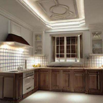 Traditional Small Kitchen False Ceiling Design