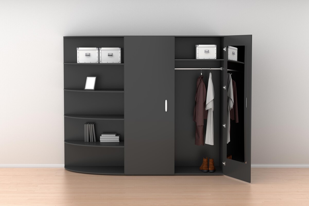 Highly-functional Black Wardrobe Highly-functional Black Wardrobe