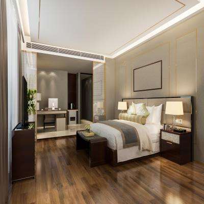 Master Bedroom Design with Wooden Flooring