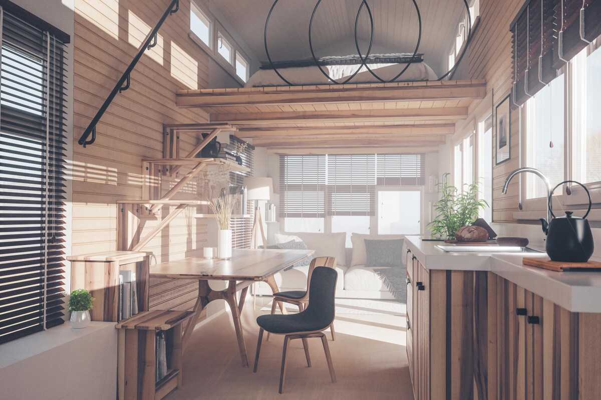 Rustic Modular Kitchen Design with Wooden Accents Rustic Modular Kitchen Design with Wooden Accents