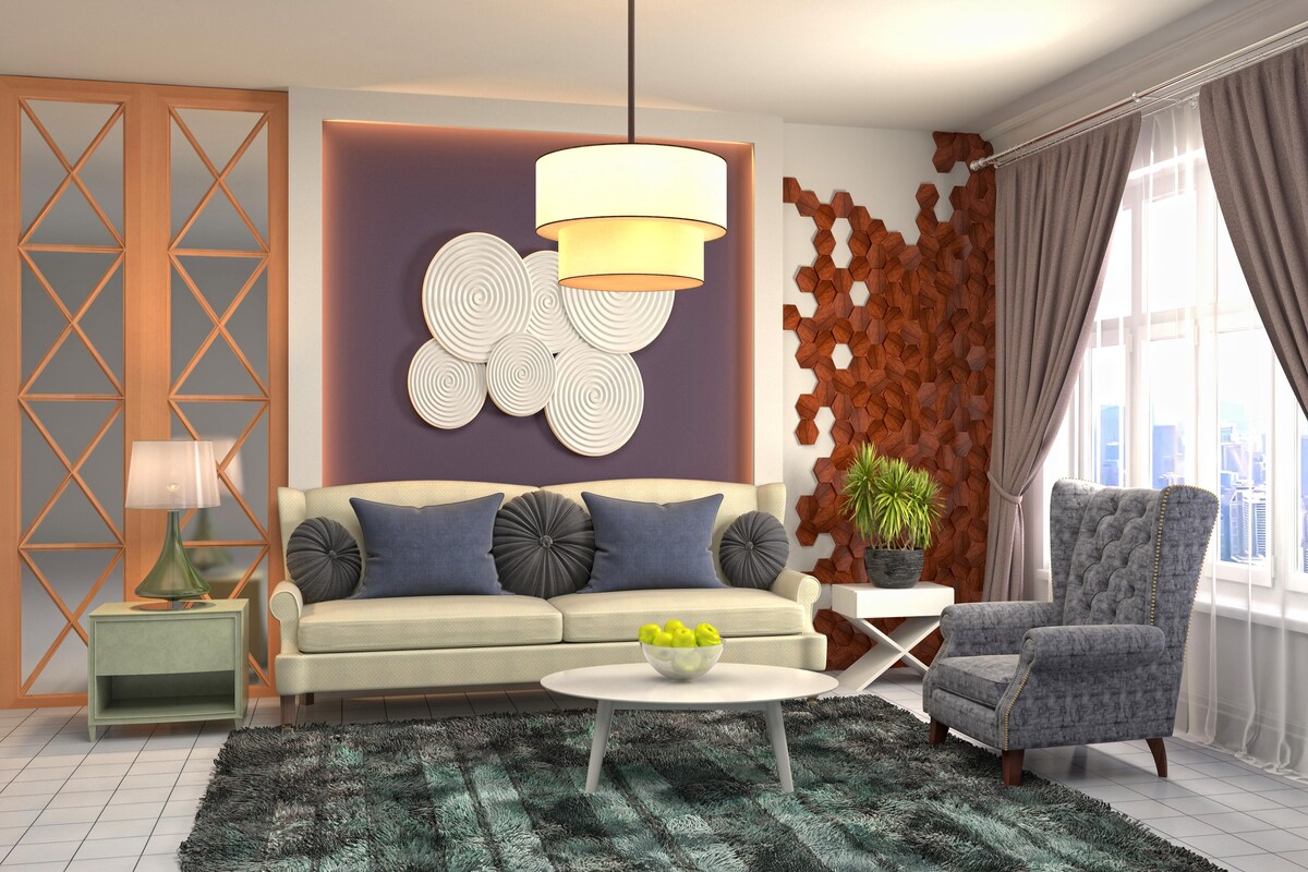 Living Room Design With Elegant Wall Decor Pieces