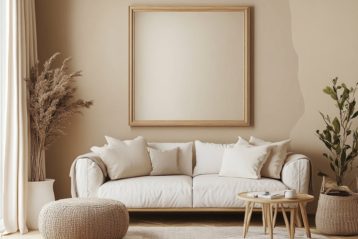 Light Beige Modern Wall Paint Design