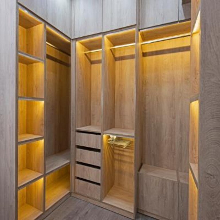 Modern wardrobe design with LED Lighting