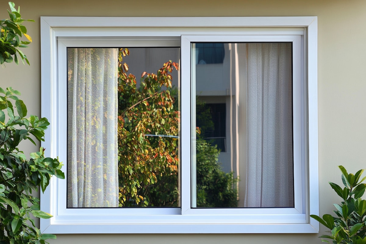 Modern UPVC Sliding Window Design With Glazing