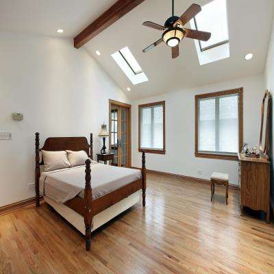 Master Bedroom Design with Two Windows