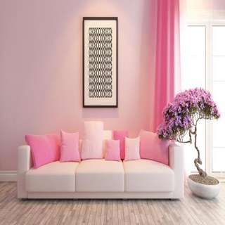 A Pink Living Room