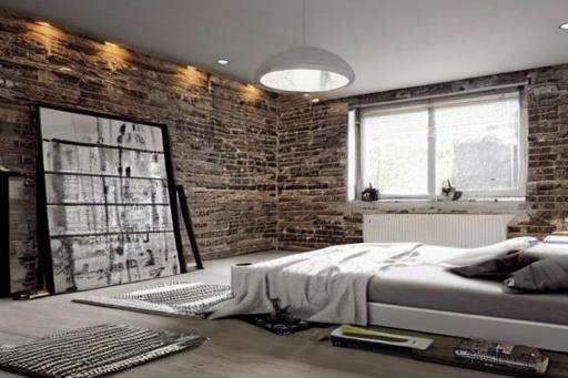 Creative Industrial Master Bedroom Design