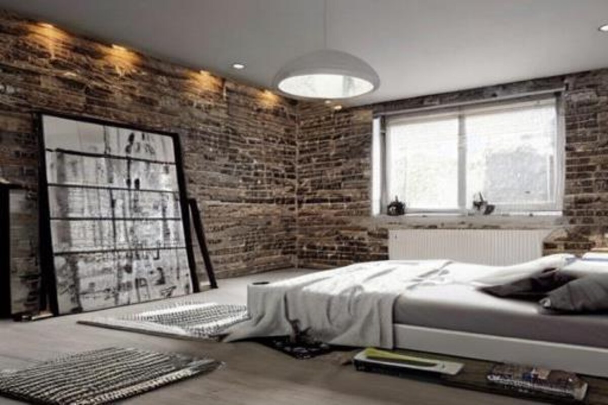 Creative Industrial Master Bedroom Design