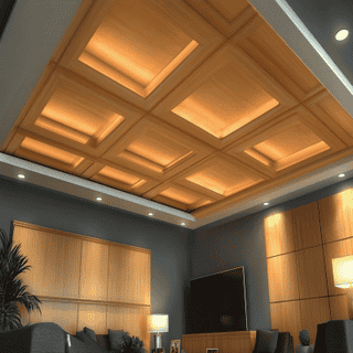 Contemporary Rectangular Peripheral False Ceiling Design