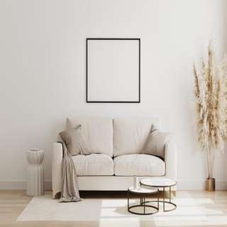 Romantic Living Room Setting With Minimalist Elements