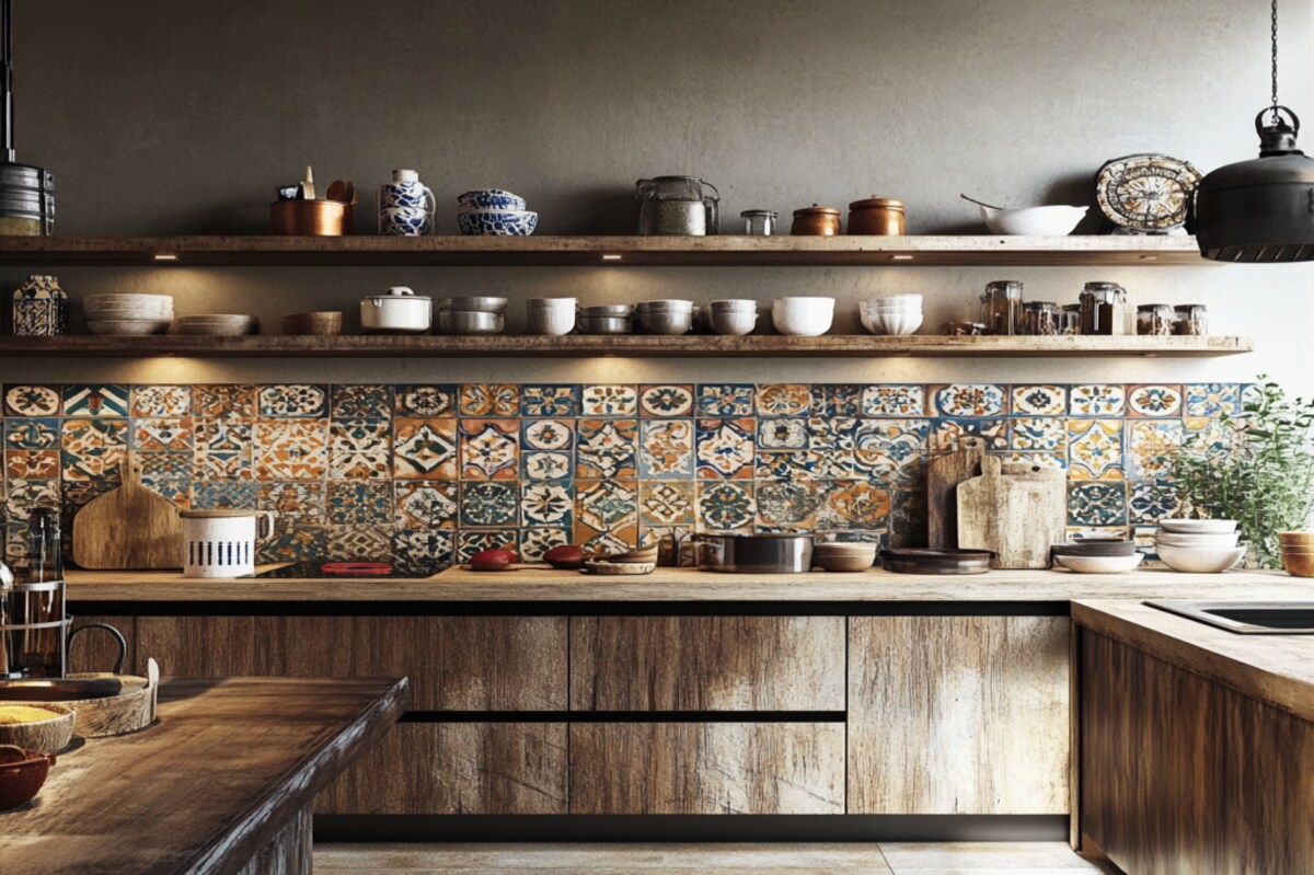 Matte Finish Moroccan Pattern Tiles Design in Multicolour for Kitchen Matte Finish Moroccan Pattern Tiles Design in Multicolour for Kitchen