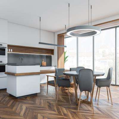 Modular Kitchen Design with Breakfast Counter