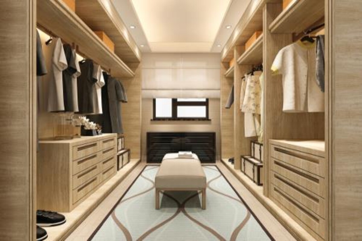 Modern Beige Wardrobe Design