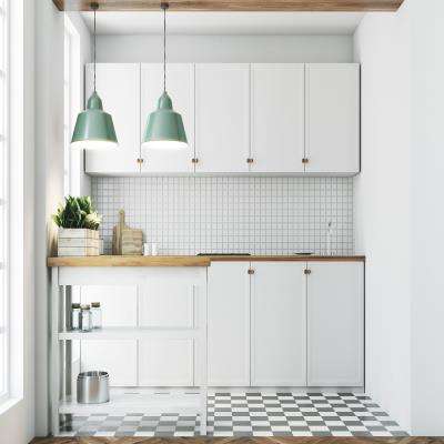 Attractive Small White Kitchen Tiles