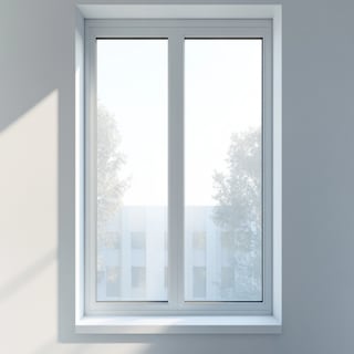 Contemporary UPVC White Fixed Window Design