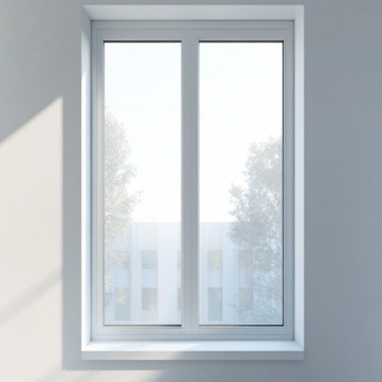 Contemporary UPVC White Fixed Window Design